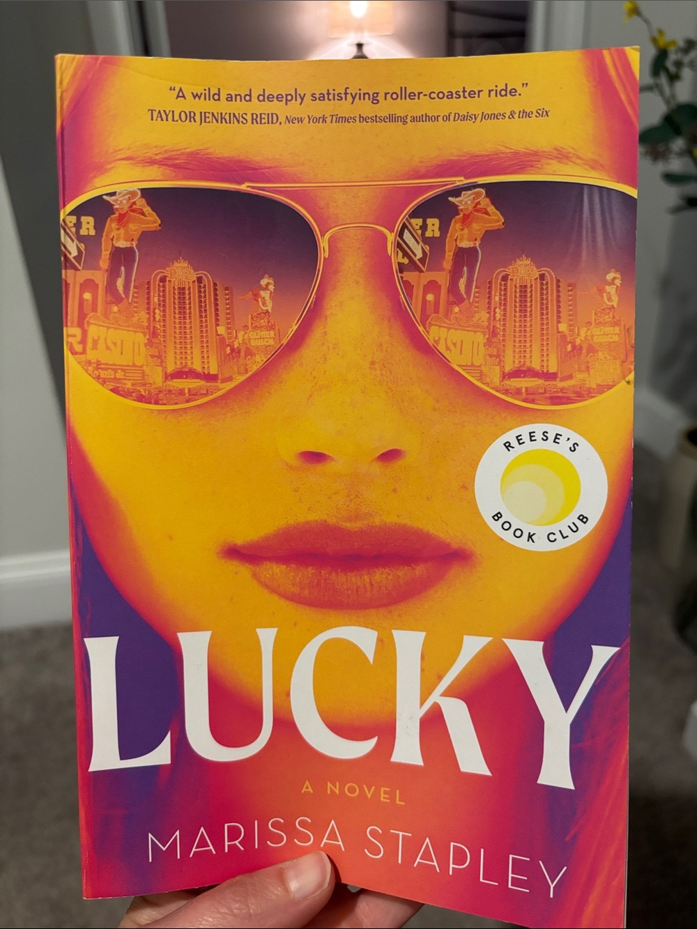 Lucky by Marissa Stapley - Vibrant Yellow & Pink Paperback